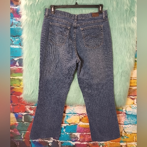Lee Relaxed Boot Cut Jeans Size 14 Short - Picture 9 of 15